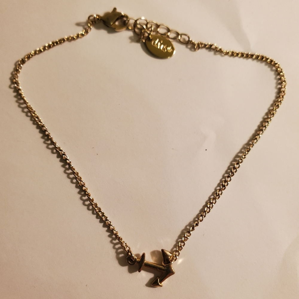 Gold Anchor Anklette